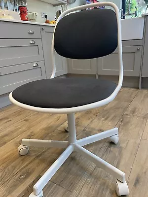 IKEA ÖRFJÄLL Swivel Desk Chair - Dark Grey -  Good Condition • £4