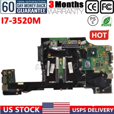 $141.93 • Buy X230 X230i Laptop Motherboard For Lenovo Thinkpad I7-3520m Cpu Fru:04x4553 Test