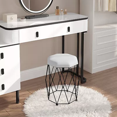 WOLTU Dressing Table Stool Makeup Bench Chair Soft Padded Seat Vanity Chair • £26.99