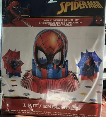 $8.40 • Buy Spider-man Table Decorating Kit Birthday Party Supplies Center Piece 