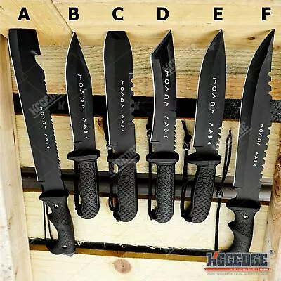 Greek Warrior MOLON LABE Fixed Blade Tactical Knife Razor Sharp Black Blades • $22.95