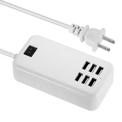 6 Multi-Port USB Wall Travel Charger Desktop USB Hub Charging Station Universal • $9.69