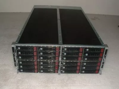 Supermicro 4U 32x 3.5 Bays 4-Nodes / 8x E5-2660 V3 2.6Ghz / 64gb Ram / 9207-8i • $649.99