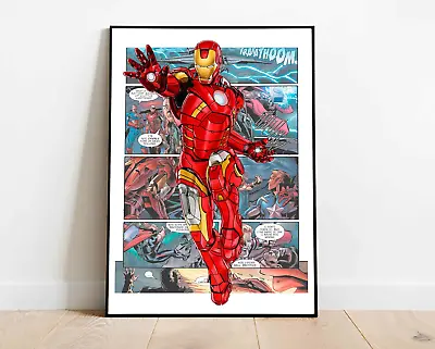 IRONMAN - Marvel - Avengers | MCU | - Superhero Wall Digital Art Poster Decor • $9.63