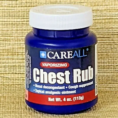 CareAll Vaporizing Chest Rub Decongestant Cough Suppressant Topical Ointment • $5.29
