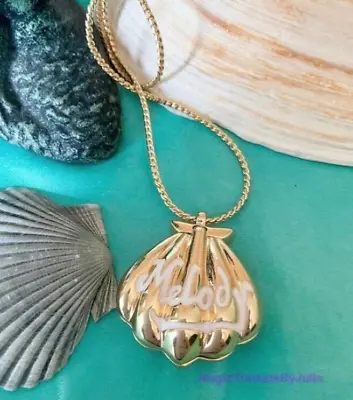 Disney The Little Mermaid Melody Ariel Shell Oyster Pendant Necklace Mermaidcore • $40