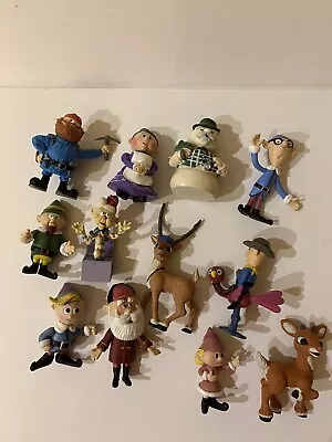 Lot Of 12 Mini Plastic Figures Misfit Toys Rudolph Santa 2002 Mixed Lot ~2-3” • $40