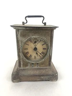 Friedrich Mauthe Schwennigen Antique Tin Carriage Clock Circa 1912 -FOR REPAIR • $135.40