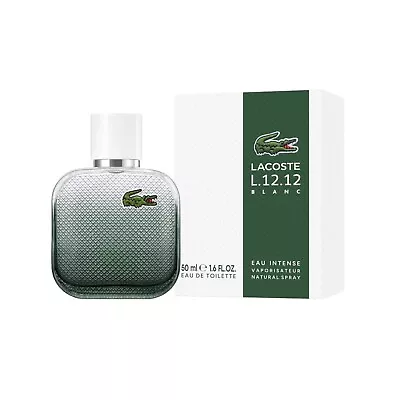 Lacoste L.12.12 Blanc Eau Intense 50ml - 100ml Eau De Toilette Spray Aftershave • £59.99