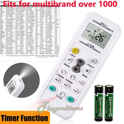 Universal A/C Air Conditioner Remote Control Electricity LCD Display AC K-1028E • $9.79