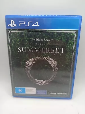 PS4 - The Elder Scrolls Online - Summerset. VGC. Region 4. Free Postage • $21.95