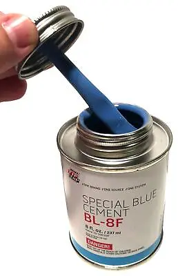 Rema Tip Top Special Blue Cement BL-8F Rubber Bonding Can - (8 Fl. Oz. / 237 Ml) • $15.80