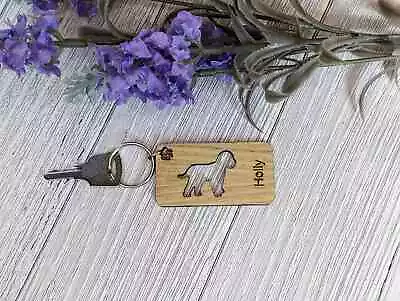 Personalised Cockapoo Wooden Keyring | Gift For Cockapoo Parent • £3.66