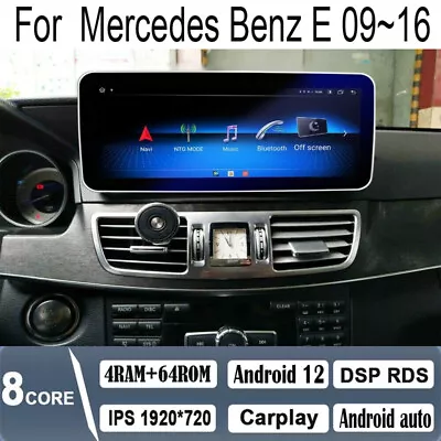 12.3  Android Navigation Car GPS Stereo Radio Carplay For Mercedes Benz E W212 • $480