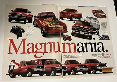 Dodge Ram Magnumania Pickup Truck Vintage Print Ad • $5