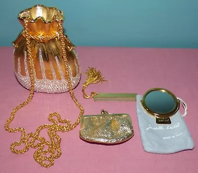 Vintage Judith Leiber Miser Pouch Minaudiere Purse Swarovski Crystals • $920