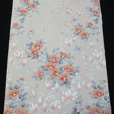 Kimono Fabric Silk 61  154cm Vintage Japanese Quilt Handicraft Handmade 670 • $6