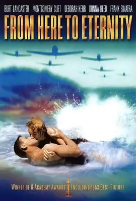 FROM HERE TO ETERNITY Movie POSTER 27 X 40 Burt Lancaster Montgomery Clift E • $24.95