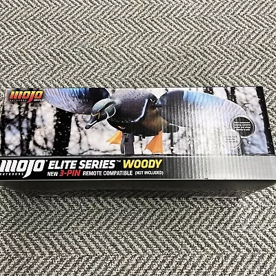 $95 • Buy MOJO ELITE SERIES Woody Wood Duck SPINNING WING DUCK DECOY REMOTE READY 3P