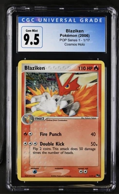 $54.15 • Buy Pokemon Blaziken 1/17 POP Series1 Holo Gem Mint CGC 9.5 PSA 10 Pop 1 None Higher