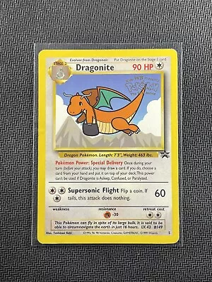 Pokemon Card Dragonite Holo First Movie Black Star Promo WotC 1999 Ultra Rare #5 • $0.99