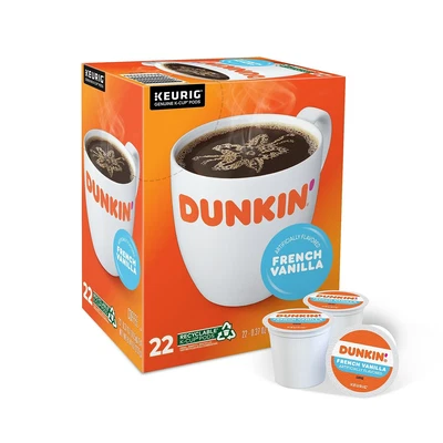 $24.56 • Buy Dunkin' Donuts French Vanilla Coffee K-Cup Pods Medium Roast 24/Box (400847)