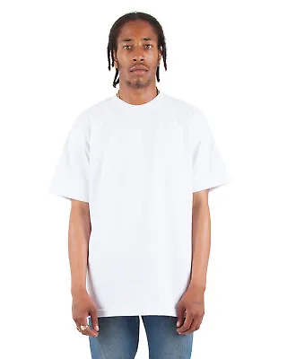 Shaka Wear Mens Short Sleeve Basic Plain Tee Max Heavyweight T-Shirt - SHMHSS • $11.32