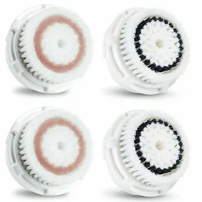 2 Radiance + 2 Sensitive Facial Brush Head Replacements Fit Clarisonic MIA 123 • $12.90