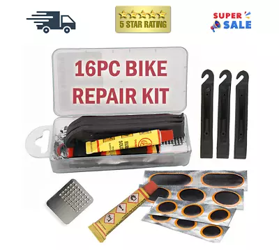 Bicycle Tube Puncture Repair Kit Bike Inner Tire Patch Kit Patches Glue Tool Set • $5.99