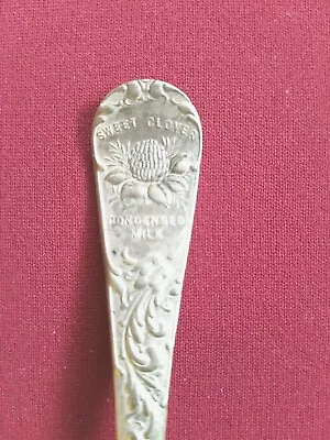 Sweet Clover Condensed Milk Vintage Souvenir Ladle Spoon US N.F. Silver Co 1877 • $19.95