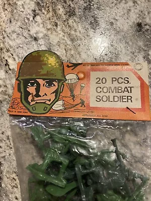 Vintage Hong Kong 20pcs Combat Soldiers JA-RU Toys • $30