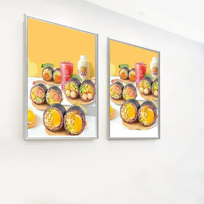 A3/A4 Aluminium Alloy Snap Frame Poster Display Holder Wall Mount Notice Board • £12.96