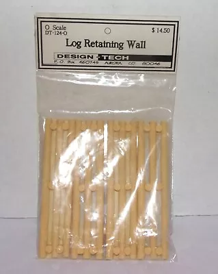 Design Tech O Scale Log Retaining Wall Sealed #DT-124-0 • $9