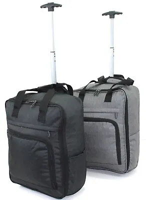 2 Wheel 45x36x20cm Easyjet Under Seat Carry Travel Hand Luggage Case Cabin Bag • £18.99