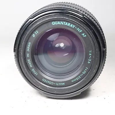 Quantaray NF AF 70-210mm F4-5.6 Multicoated Zoom Lens For Nikon Made In Japan • $4.99