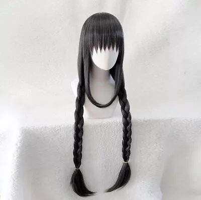 Puella Magi Madoka Magica Akemi Homura Magical Girl Magus Cosplay Wig 100cm Tail • $31