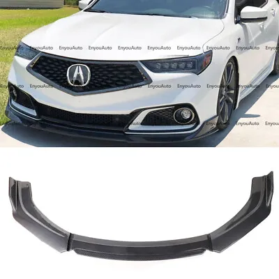 For Acura Integra Universal Front Bumper Lip Spoiler Splitter Carbon Fiber • $70