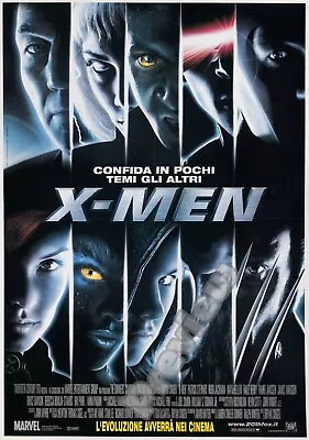 X-Men 2000 Italian Superhero Action Film Movie Print Poster Wall Art Picture A4 • £4.99