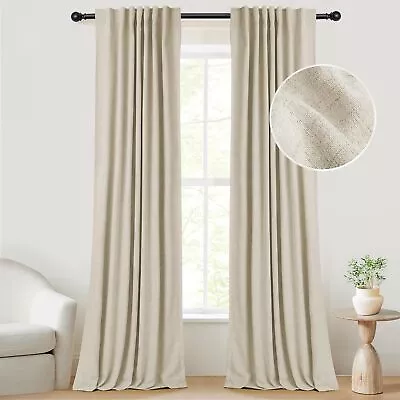 INOVADAY 100% Blackout Curtains 96 Inches Long 2 Panels Set Thermal Insulated L • $127.06