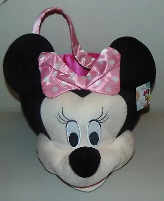 Disney Minnie Mouse Head Jumbo Plush Easter Basket Large Capacity • $17.99
