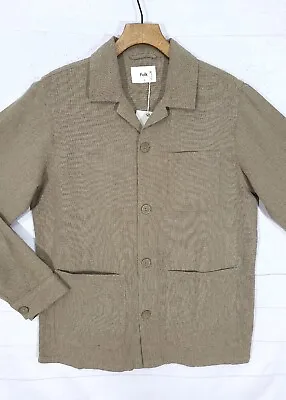 ⭐ Folk Clothing Monocle    Hessian Linen Twill Overshirt Shirt Size 3 (M) 40  • $99.55