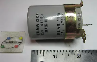 Electrolytic Capacitor Elna CE62W 4700uF 35VDC W Mounting Bracket - NOS Qty 1 • $9.99