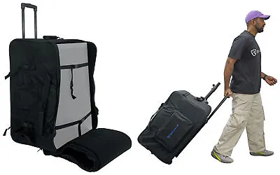 Rockville Rolling Travel Case Speaker Bag W/Handle+Wheels For Peavey SP2 V2 • $99.95