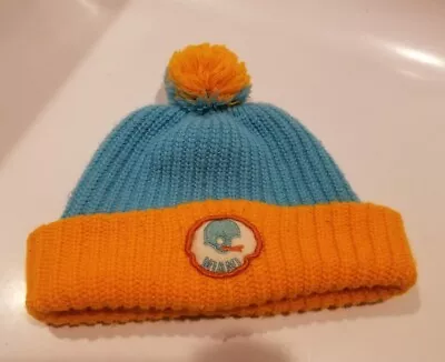 Vintage 70s Miami Dolphins Beanie Knit Puff Hat Winter Football • $19.99