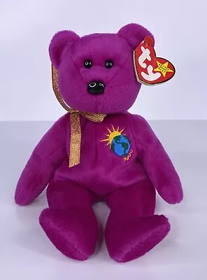 Ty Beanie Babies Millennium/Millenium Bear Plush Toy - Purple  • $6