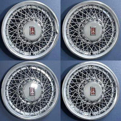 $549.99 • Buy 1980-1984 Oldsmobile 88 / 98 / Custom Cruiser # 4070D 15  Wire Hubcaps SET/4
