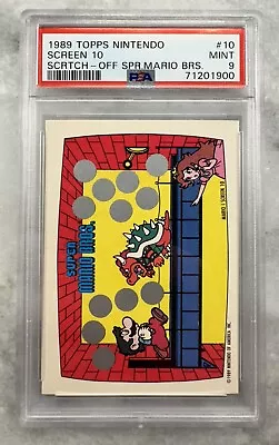 1989 Topps Nintendo Screen 10 #10 Scratch-Off SUPER MARIO BROS. PSA 9 MINT RARE • $12.50