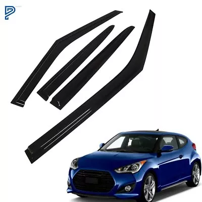 Smoke Side Window Vent Visors Rain Guards For 2011-2017 Hyundai Veloster • $29.47