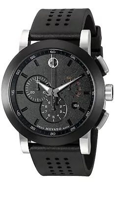 Brand New Movado Men’s Museum Sport 44 Mm Stainless Steel Silicone Strap 0606545 • $565