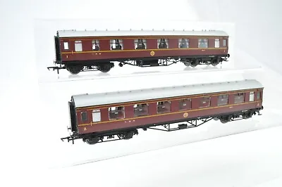 £37.95 • Buy Hornby OO Gauge - Rake Of 2 LMS Stanier Coaches 3rd Comp & 1st Comp - Unboxed